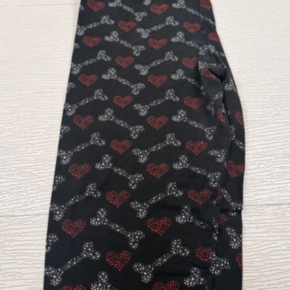 FABULEGS dog bone pattern leggings size xl